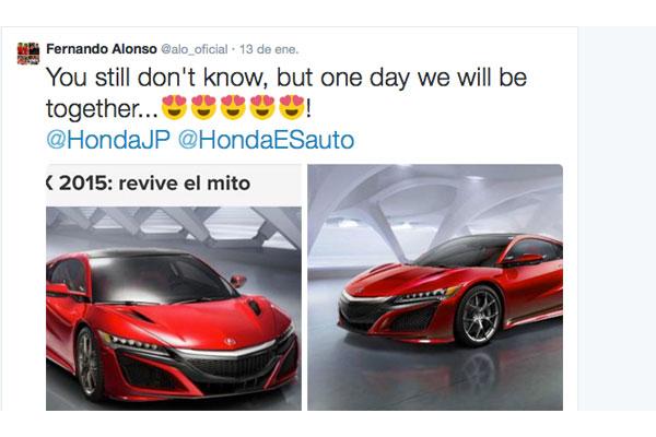 Honda NSX Hybride - La voiture de Fernando Alonso