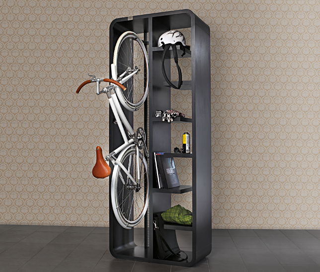 CLUG Bike Support de rangement pour vélo intérieur et extérieur et système  de montage, 5 tailles, facile à installer 
