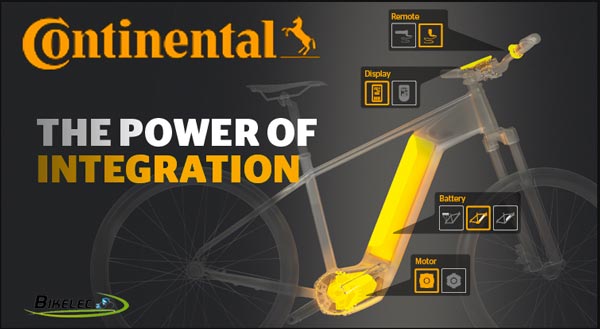 Intégration moteur électrique vélo Continental